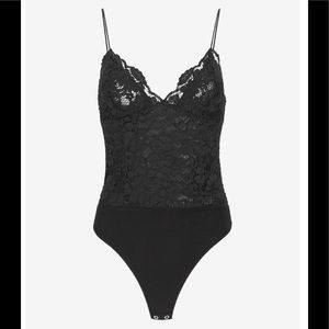 Express Allover Lace Thong Bodysuit